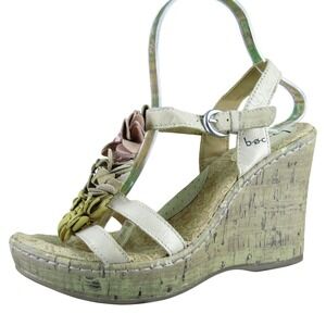 Born Women's Concept Gladiator Beige Leather Sz 8 Medium Gently Used 2025